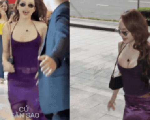 Minh Hằng diện đồ sexy, chạy như bay trên cao gót tạo nên khung hình chấn động