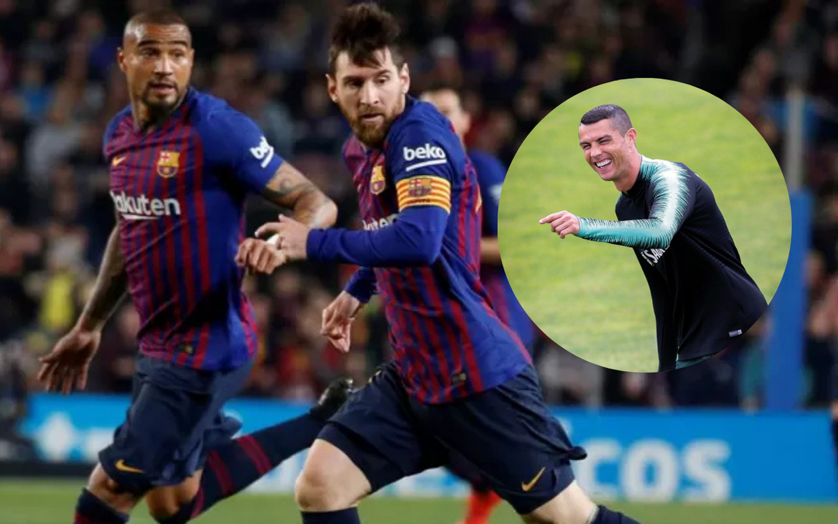 Kevin-Prince Boateng thừa nhận “dối lòng” khen Messi hay nhất để được gia nhập Barcelona, Ronaldo lập tức vào thả icon cười cợt!