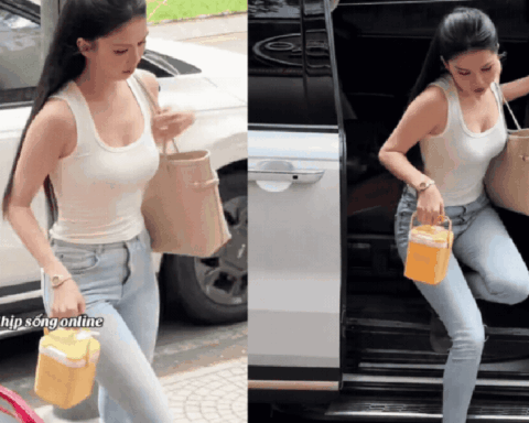 Ngọc Trinh gây sốt khi mặc lại quần jeans 10 tuổi