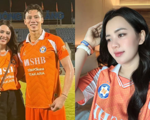 Cam thường bóc nhan sắc hoa khôi ĐH Vinh đi cổ vũ Quế Ngọc Hải vòng cuối V.League 2025/26