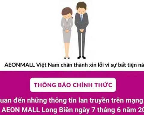 Aeon Mall xin lỗi