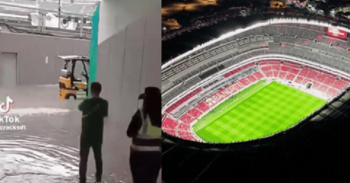 Xôn xao hình ảnh SVĐ huyền thoại Estadio Azteca xuất hiện tình trạng ngập nước chỉ 48 giờ trước lễ khai mạc World Cup 2026