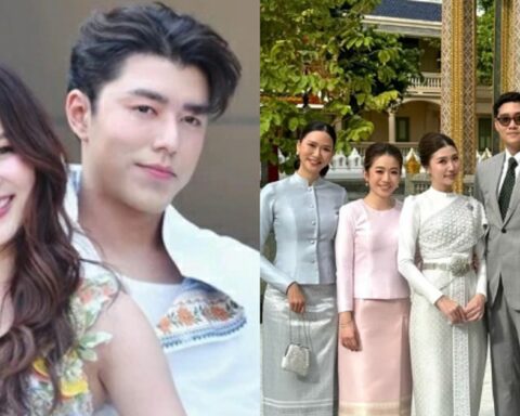 Nine Naphat lần đầu dẫn bạn gái mới dự đám cưới bạn thân, nhan sắc thế nào so với Baifern?