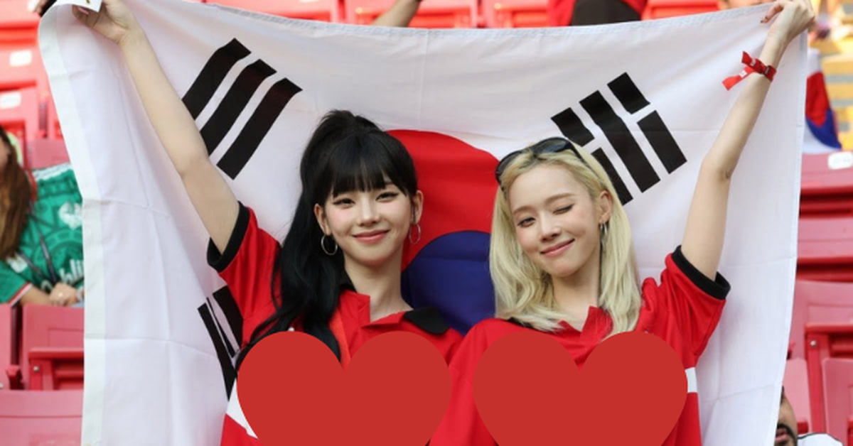 Karina và Winter của nhóm nhạc “đại mỹ nhân” aespa chiếm spotlight trên khán đài World Cup 2026 cổ vũ ĐT Hàn Quốc