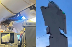 Boeing 777 chở 267 người đâm toác cột radar, hiện trường tan hoang