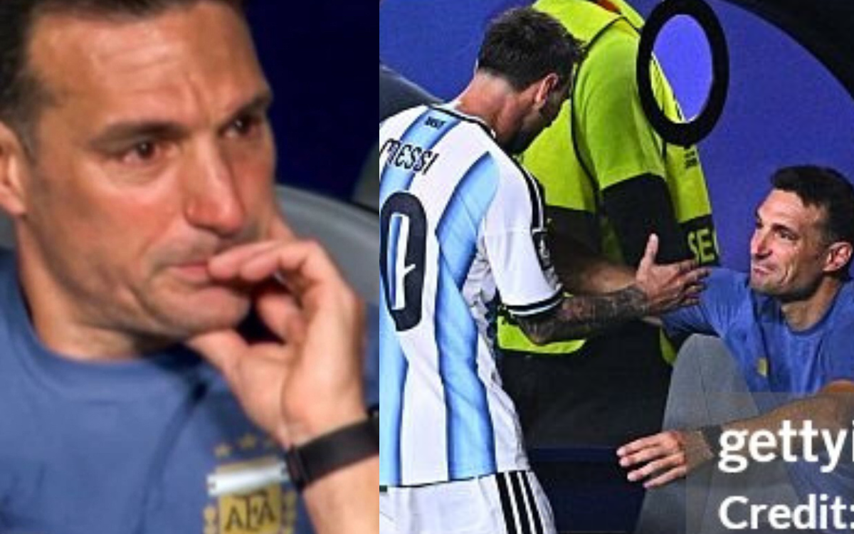 HLV Argentina “cạn lời”, ôm Messi khóc