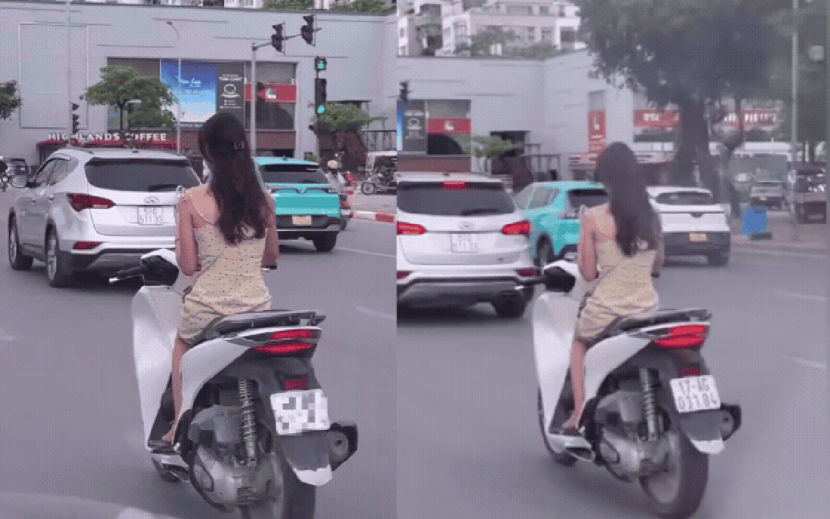 Cô gái SN 2002 vừa lái xe máy vừa cắm mặt vào điện thoại giữa phố Hà Nội: Cái kết sau “đoạn clip gây bức xúc”