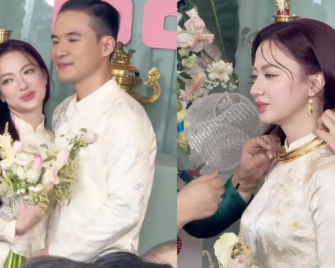 Xuân Nghi và chồng Việt kiều tổ chức lễ cưới sáng nay: Cô dâu cười tươi rói nhận sính lễ vàng!