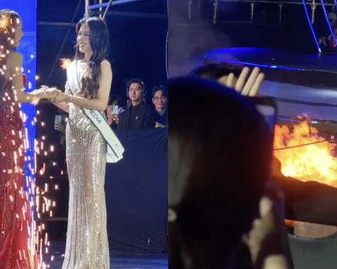 Sân khấu Miss Cosmo TP. HCM bốc cháy khi Nam Anh đăng quang