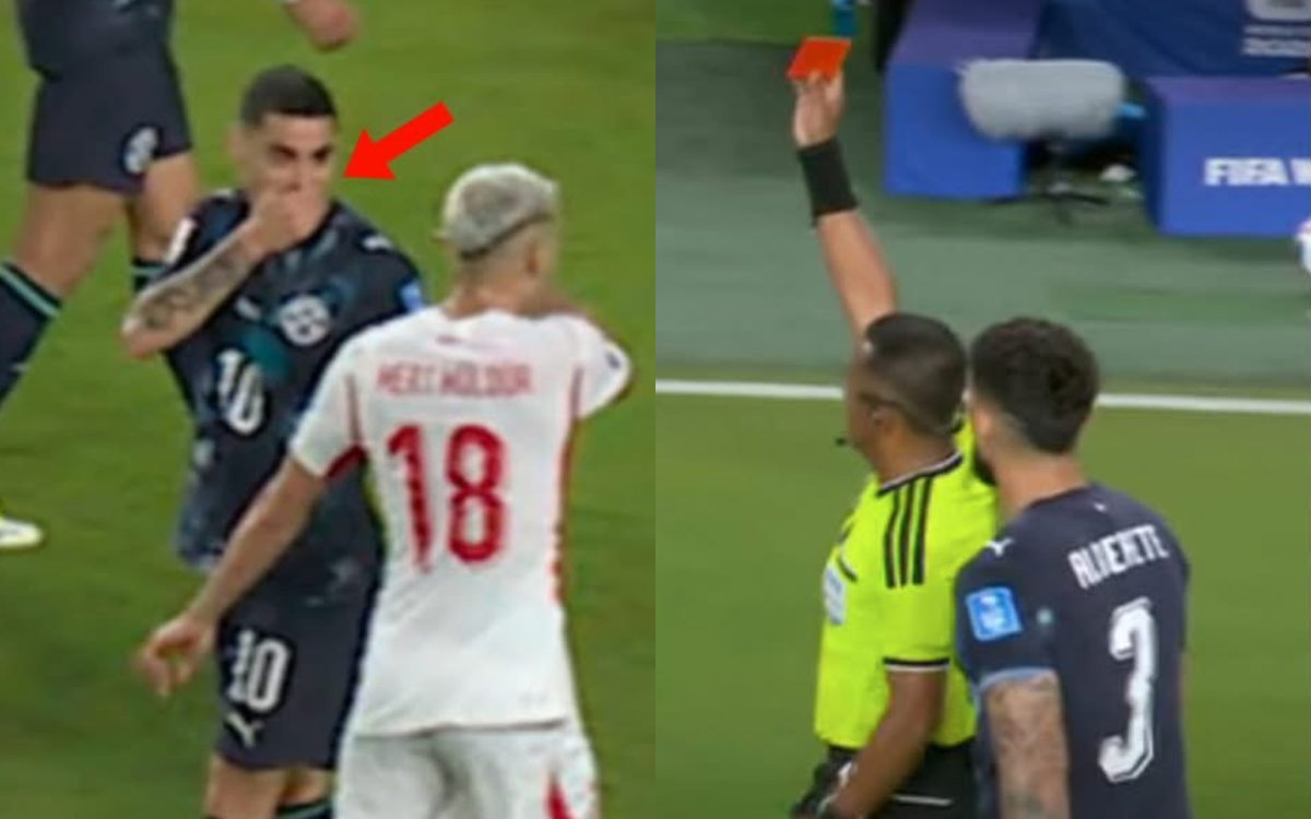 Lần đầu tiên trong lịch sử World Cup: Cầu thủ che miệng cãi nhau bị thẻ đỏ