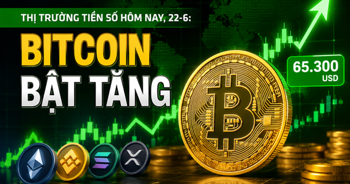 Thị trường tiền số hôm nay, 22-6: Bitcoin bật tăng