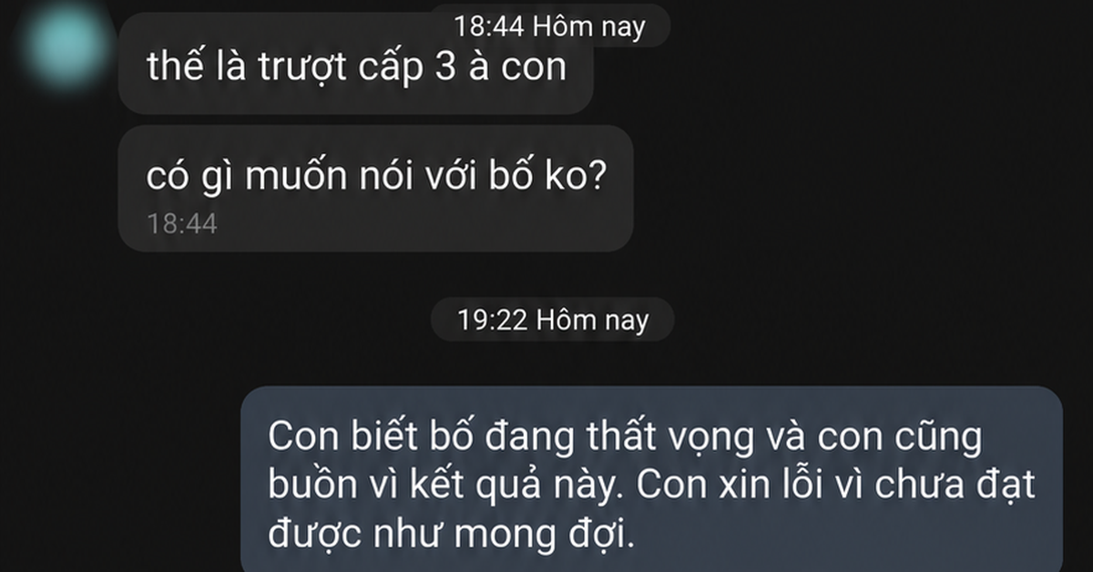 “Thế là trượt cấp 3 à con?”: Đoạn hội thoại của hai bố con ở Hà Nội sau khi biết điểm thi vào lớp 10 gây nghẹn ngào