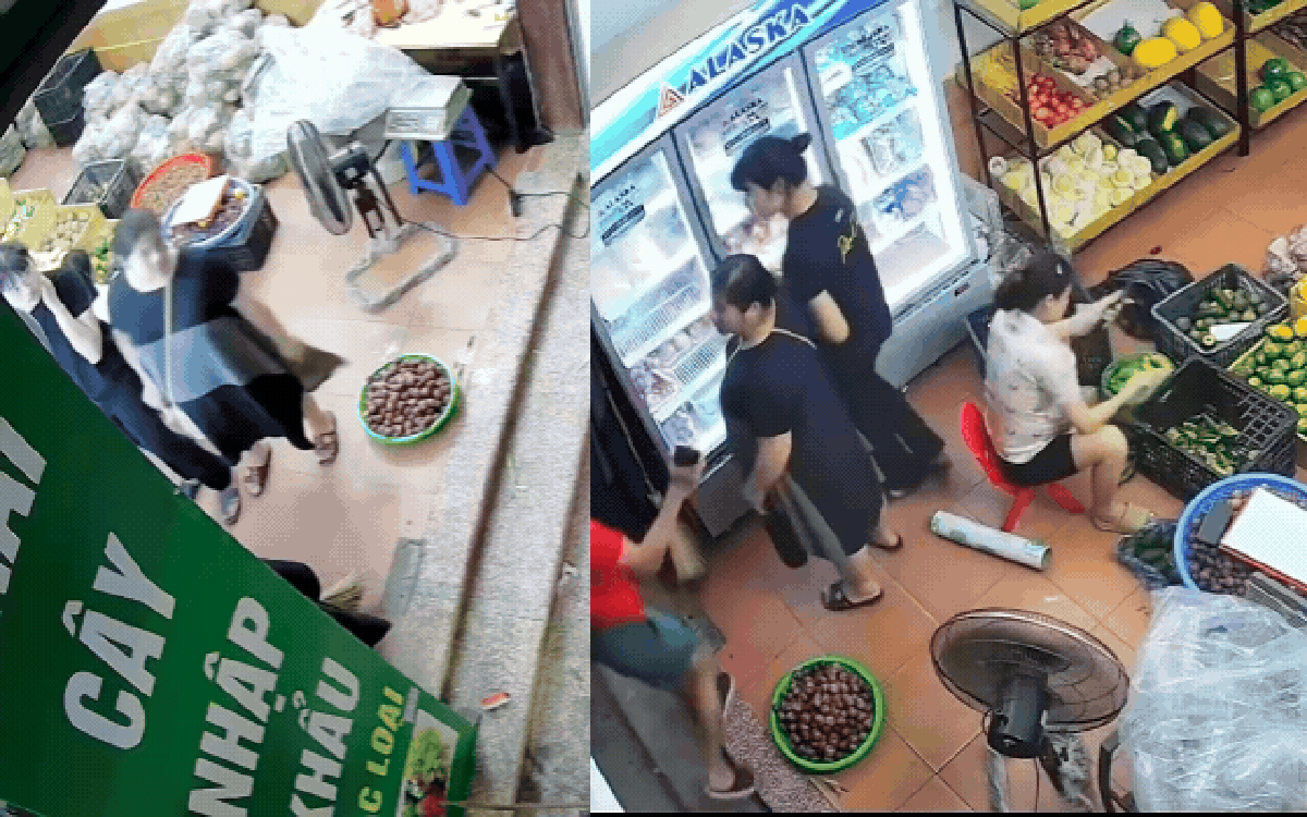Clip: Người phụ nữ mang thai bị tát, đánh tới tấp trong cửa hàng hoa quả, diễn biến sau đó khiến nhiều người rùng mình
