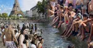 Dân Paris chen nhau tắm kênh dưới cái nóng 42 độ C, xem xong mới thấy điều hòa ở Việt Nam “quý như vàng”