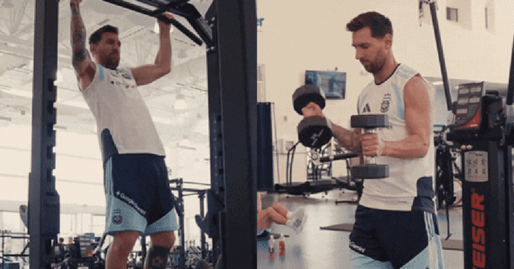 Không tiệc tùng xa hoa, tỷ phú bóng đá Messi khoe cơ bắp cuồn cuộn trong phòng gym ngày sinh nhật tuổi 39