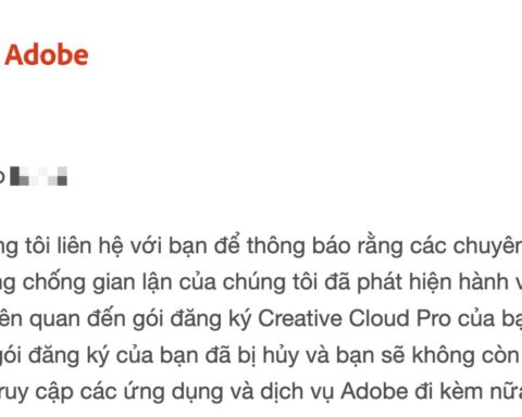 Người dùng Việt dùng Adobe bản quyền vẫn bị khoá tài khoản