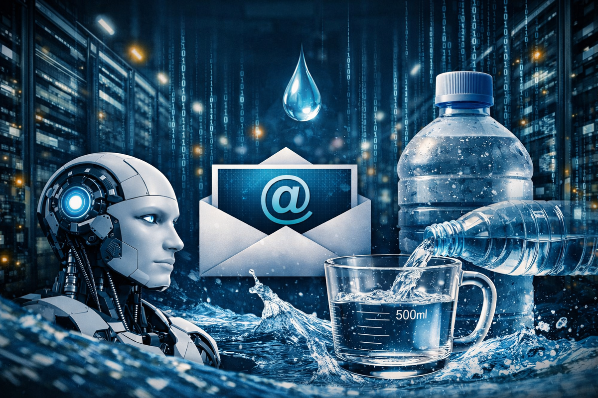 Một email nhờ AI viết hộ ‘ngốn’ nửa lít nước: Cơn khát tài nguyên của công nghệ