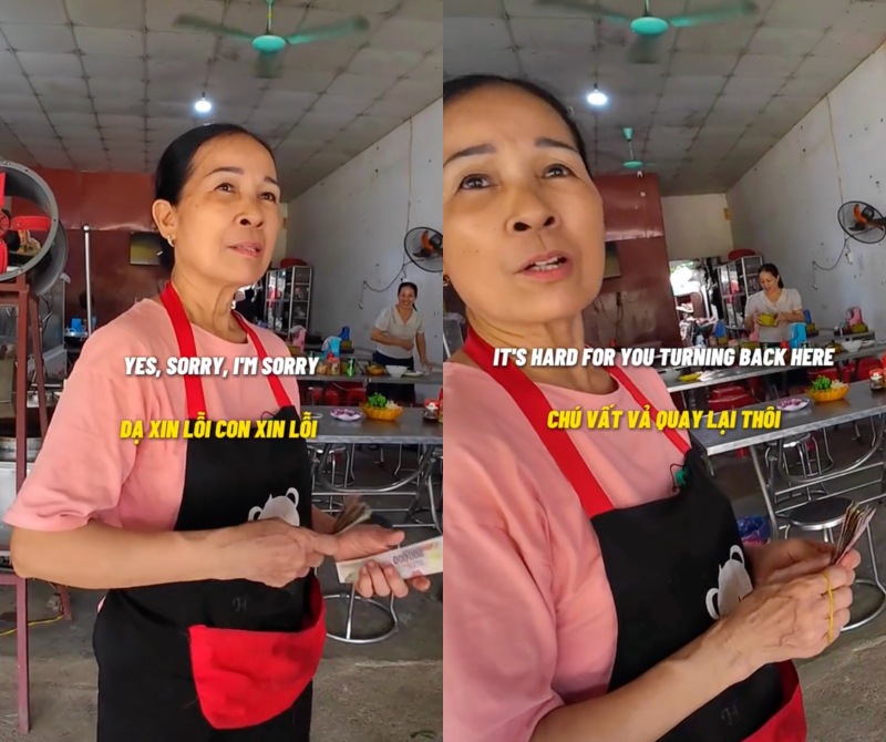 Khách Tây ăn bún chả quên trả tiền, đến lúc quay lại thì chủ quán nói câu lạ đời: Phải quay clip tung lên mạng- Ảnh 1.