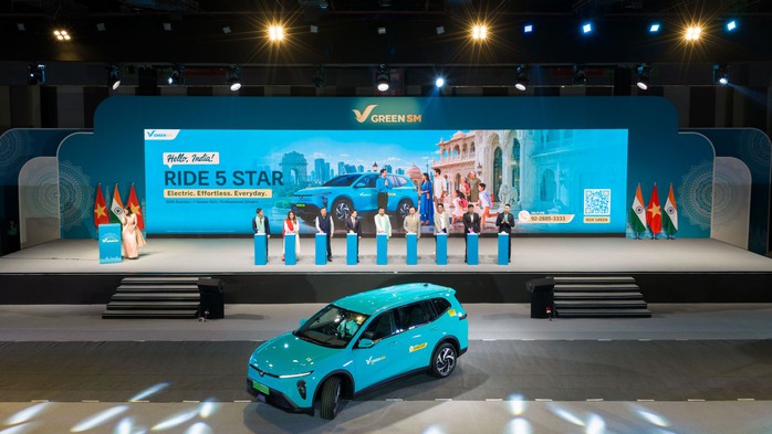 VinFast chính thức ra mắt dịch vụ taxi điện Green SM tại Ấn độ- Ảnh 1.