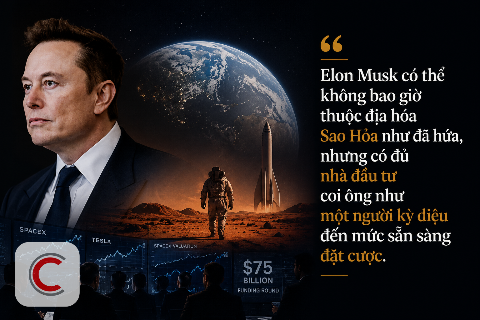 SpaceX lỗ 8,7 tỷ USD mà vẫn huy động được 75 tỷ USD, Elon Musk trở thành 