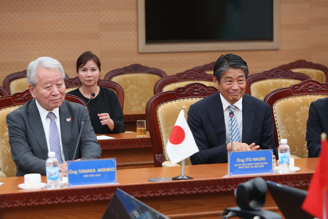 Bộ trưởng Bộ Tài chính Ngô Văn Tuấn tiếp Chủ tịch JICA Tanaka Akihiko Bộ trưởng Bộ Tài chính Ngô Văn Tuấn tiếp Chủ tịch JICA Tanaka Akihiko