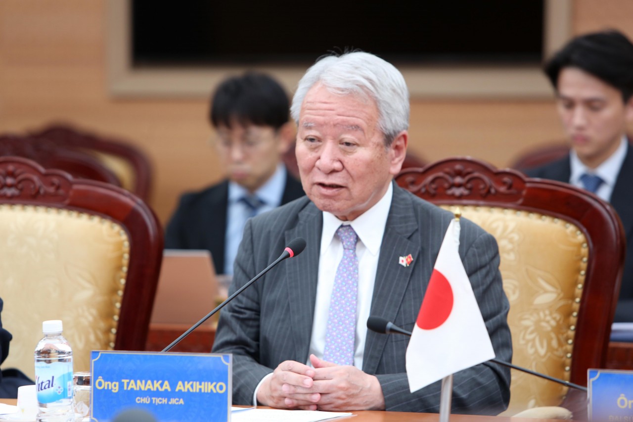 Bộ trưởng Bộ Tài chính Ngô Văn Tuấn tiếp Chủ tịch JICA Tanaka Akihiko Bộ trưởng Bộ Tài chính Ngô Văn Tuấn tiếp Chủ tịch JICA Tanaka Akihiko