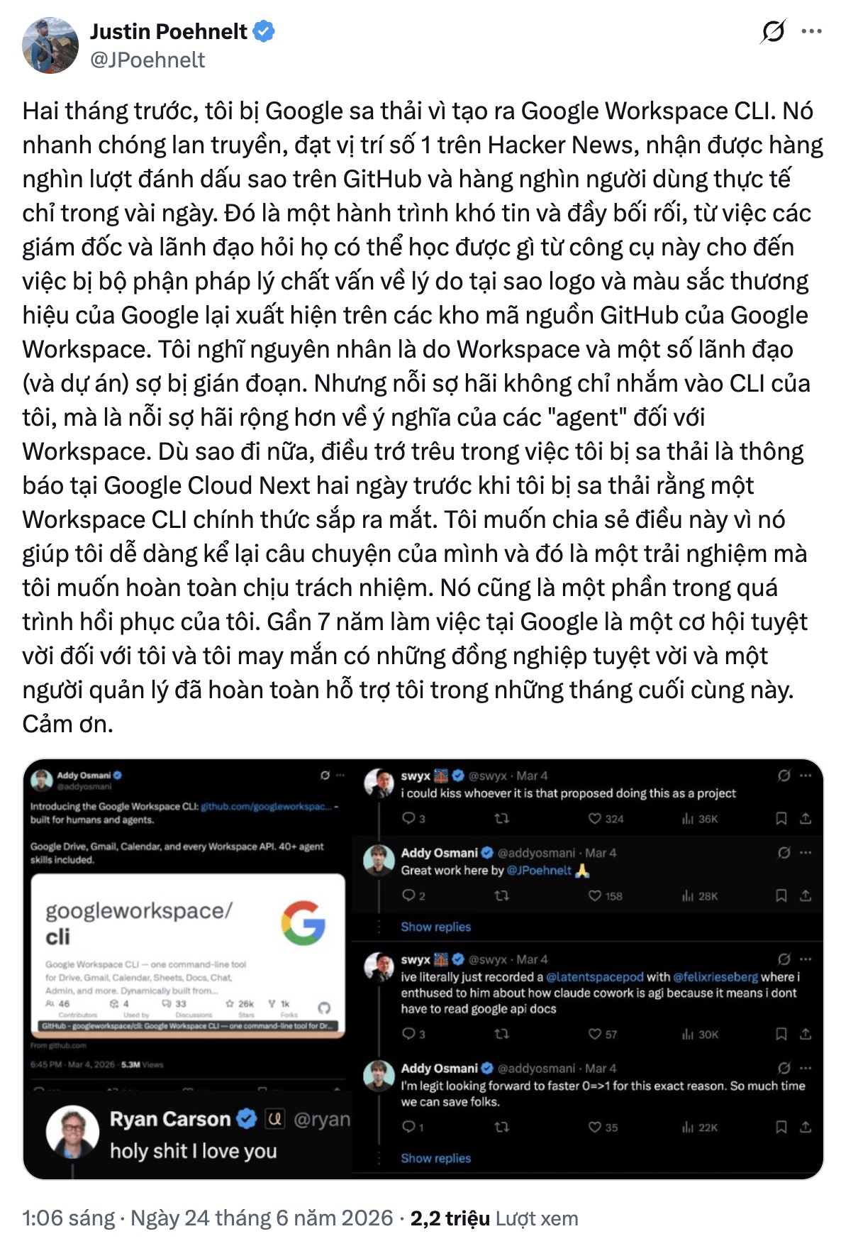 Nhân viên Google tự tay làm tool AI giúp dùng Gmail và Drive ngon hơn, lãnh đạo khen rầm rộ rồi bị sa thải- Ảnh 1. Nhân viên Google tự tay làm tool AI giúp dùng Gmail và Drive ngon hơn, lãnh đạo khen rầm rộ rồi bị sa thải- Ảnh 1.