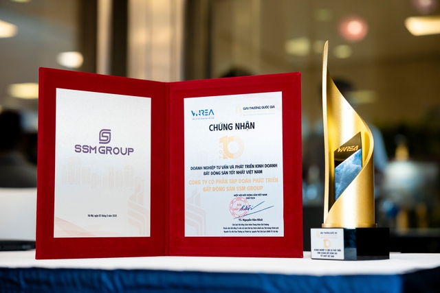 SSM Group được vinh danh tại Giải thưởng Quốc gia Bất động sản Việt Nam - Ảnh 1. SSM Group được vinh danh tại Giải thưởng Quốc gia Bất động sản Việt Nam - Ảnh 1.