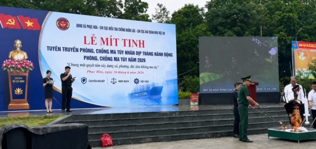 Hải quan chủ trì phát động Tháng hành động phòng, chống ma túy 2026 tại Cao Bằng