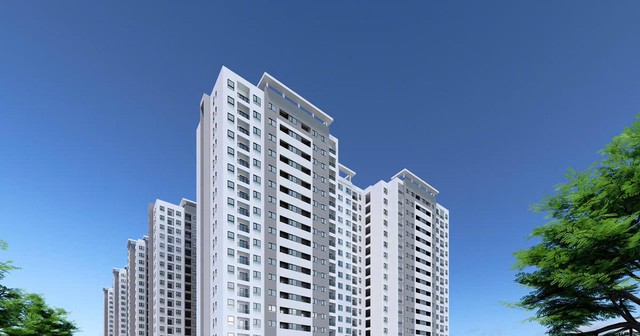 Phối cảnh dự án nhà ở cho thuê tại khu Pháp Vân - Tứ Hiệp. Ảnh: HG