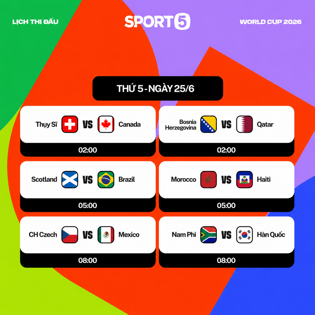 Lịch thi đấu World Cup 25/6 theo giờ Việt Nam: Neymar tái xuất cùng Brazil, Hàn Quốc vẫn có nguy cơ bị loại ở lượt trận "sinh tử" - Ảnh 1.
