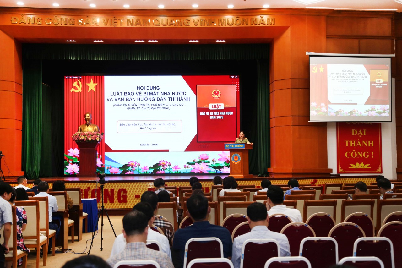 Bộ Tài chính tập huấn công tác bảo vệ bí mật nhà nước, an ninh mạng và bảo vệ dữ liệu cá nhân