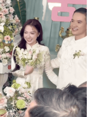 Xuân Nghi và chồng Việt kiều tổ chức lễ cưới sáng nay: Cô dâu cười tươi rói nhận sính lễ vàng!- Ảnh 3.