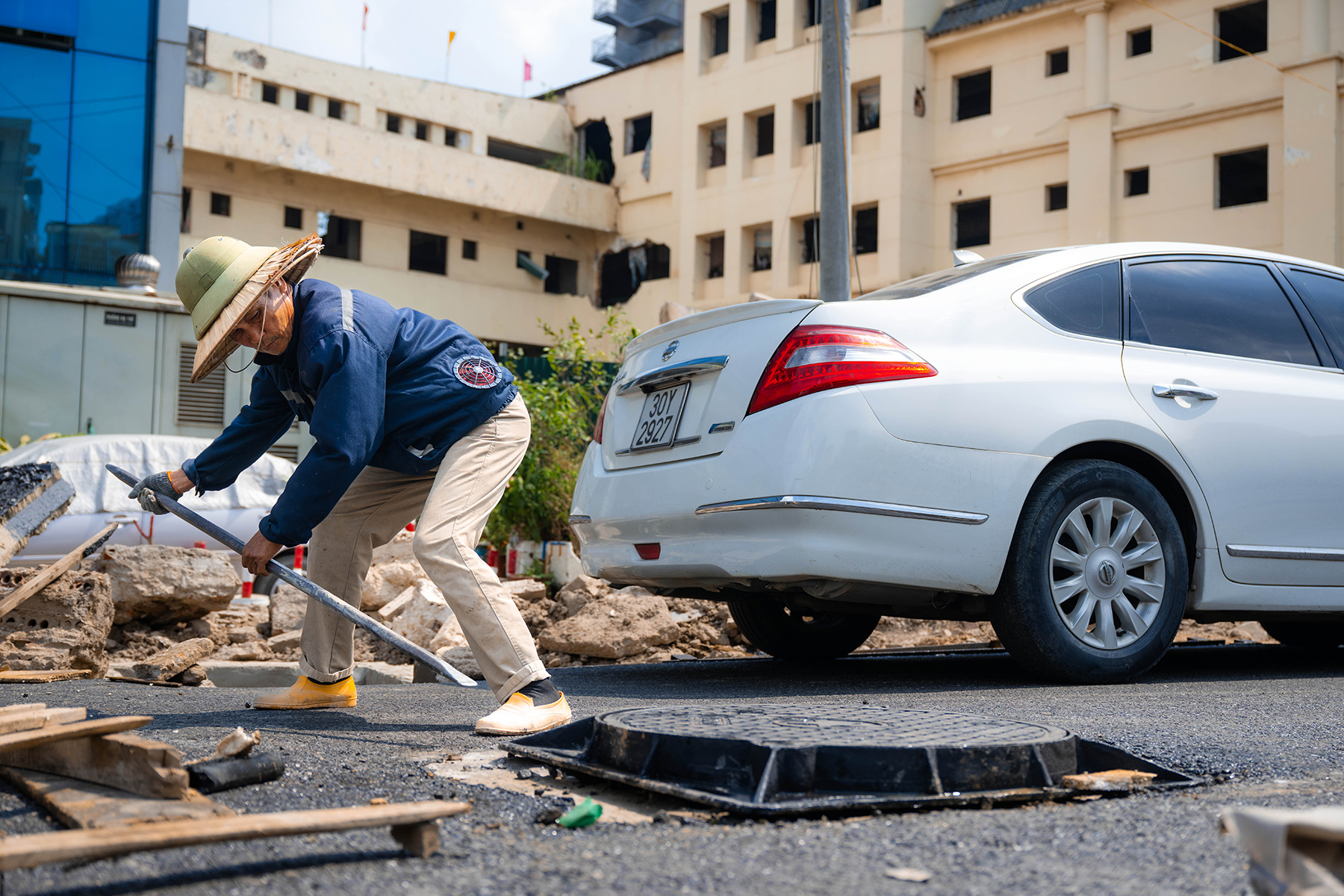 Hà Nội: Diện mạo bất ngờ trên tuyến vành đai 1 Hoàng Cầu - Voi Phục những ngày đầu tháng 6- Ảnh 11.