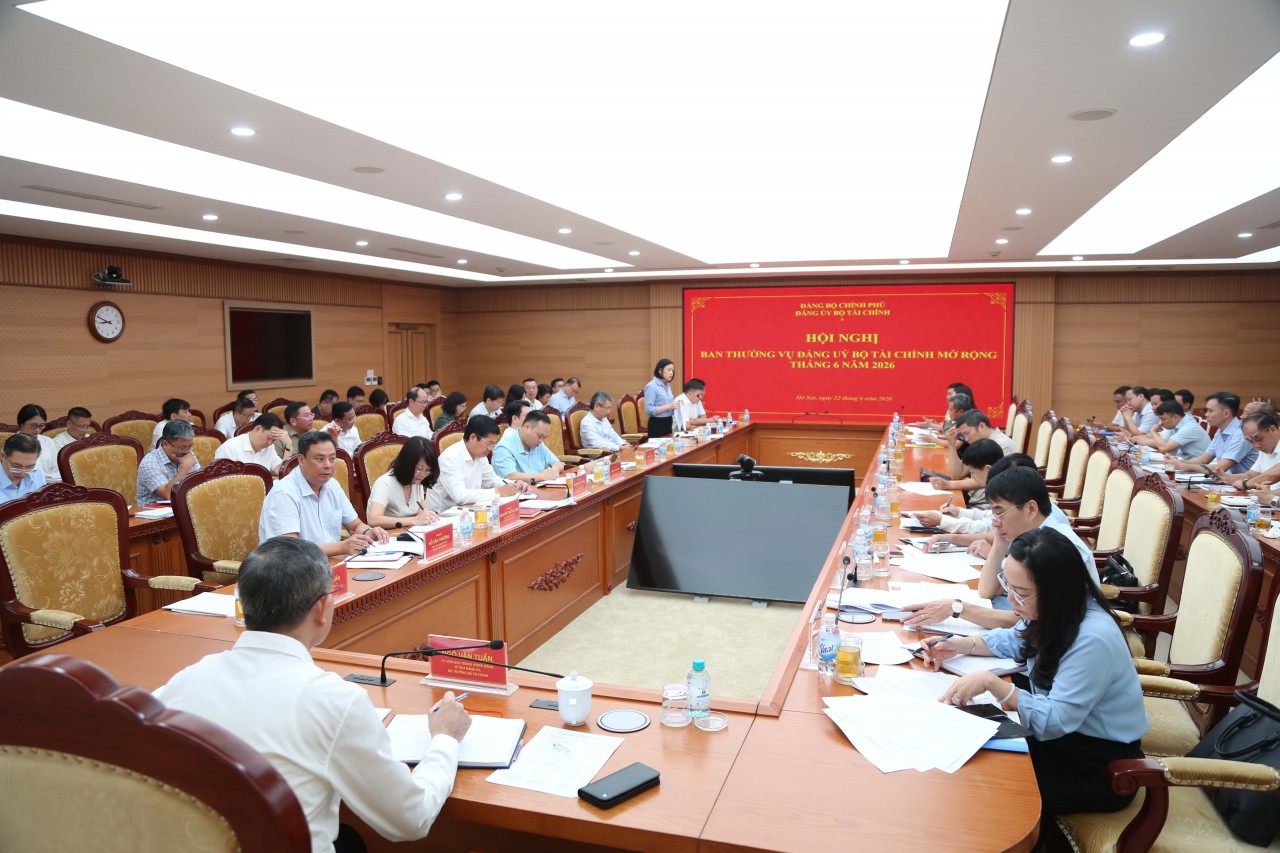 Đảng ủy Bộ Tài chính tổ chức Hội nghị Ban Thường vụ mở rộng về triển khai Nghị quyết số 57-NQ/TW Đảng ủy Bộ Tài chính tổ chức Hội nghị Ban Thường vụ mở rộng về triển khai Nghị quyết số 57-NQ/TW