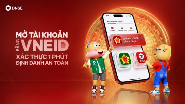 DNSE hoàn tất liên kết VNeID, rút ngắn quy trình mở tài khoản chứng khoán- Ảnh 2. DNSE hoàn tất liên kết VNeID, rút ngắn quy trình mở tài khoản chứng khoán- Ảnh 2.