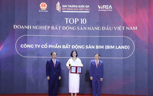 BIM Land được ghi nhận trong Top 10 doanh nghiệp bất động sản hàng đầu Việt Nam