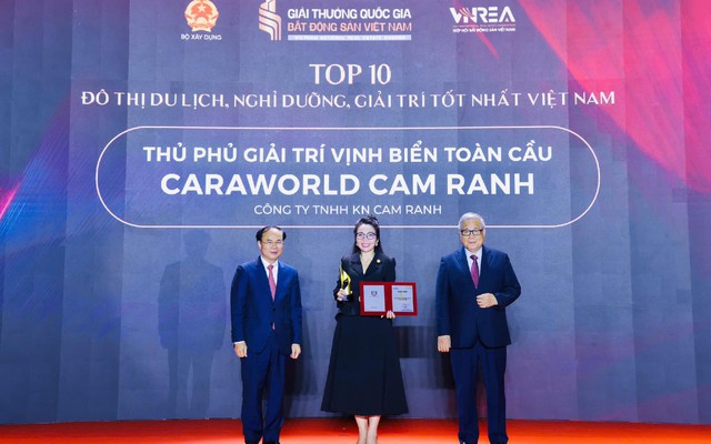 Caraworld Cam Ranh đạt top 10 đô thị du lịch, nghỉ dưỡng, giải trí tốt nhất Việt Nam