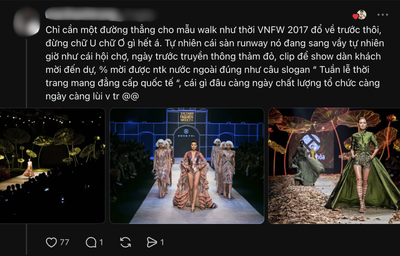 Mỗi năm 1 lần, Tuần lễ thời trang Việt Nam khiến dân tình chán ngán, tìm đỏ mắt chỉ thấy chê nhiều hơn khen- Ảnh 8.