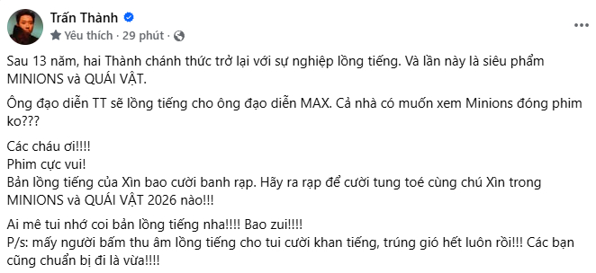 Quyết định của Trấn Thành khiến MXH bùng nổ "tới số chuyến này"- Ảnh 1.