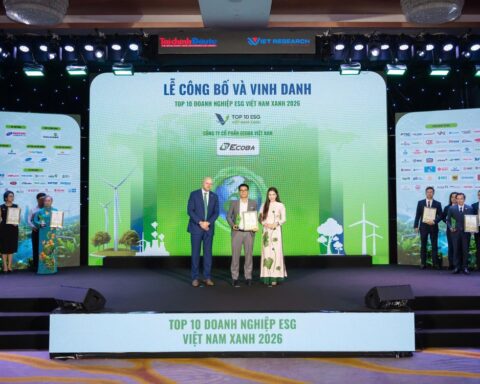 ECOBA góp mặt Top 10 ESG Việt Nam Xanh ngành Xây dựng 2026