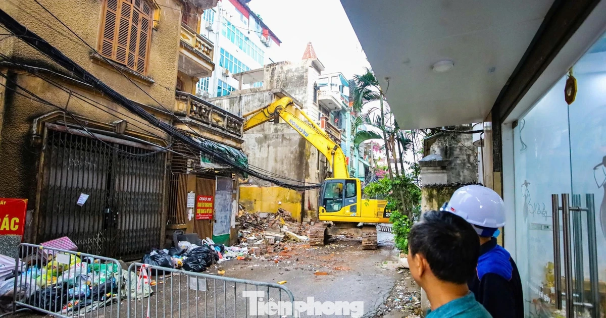 Ngõ ‘đau khổ’ ở Hà Nội bước vào giai đoạn giải phóng mặt bằng