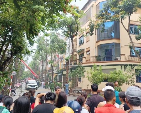 Cháy nhà liền kề ở Hà Nội, hai người tử vong