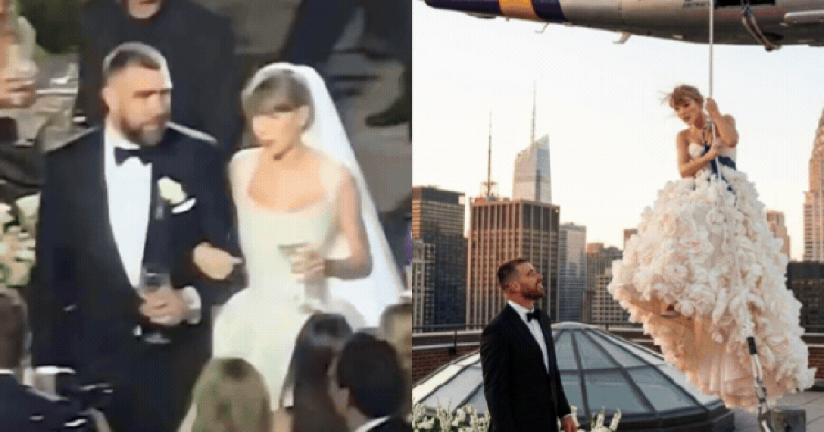 Chỉ có 4 từ để nói về siêu đám cưới của Taylor Swift và chồng cầu thủ: “Tràn ngập ảnh chế”
