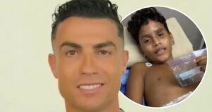 Món quà từ Ronaldo thắp sáng nụ cười cậu bé mất chân trong thảm họa động đất ở Venezuela