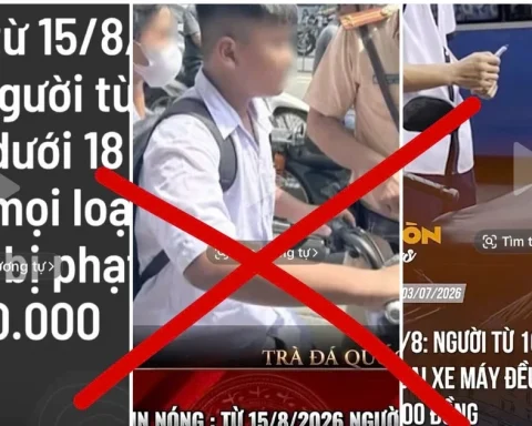 Cục CSGT bác bỏ thông tin “người từ 16 đến dưới 18 tuổi đi mọi loại xe máy đều bị phạt”