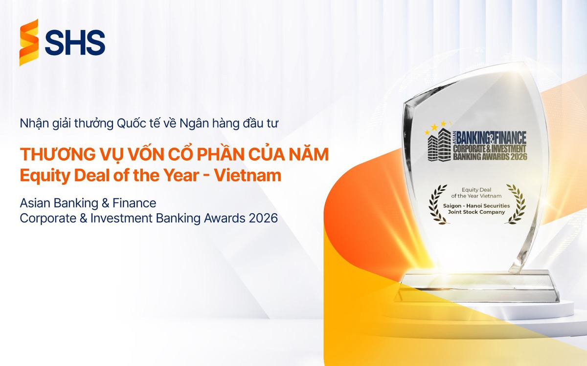 SHS nhận giải Asian Banking & Finance Awards 2026, khẳng định dấu ấn Investment Banking