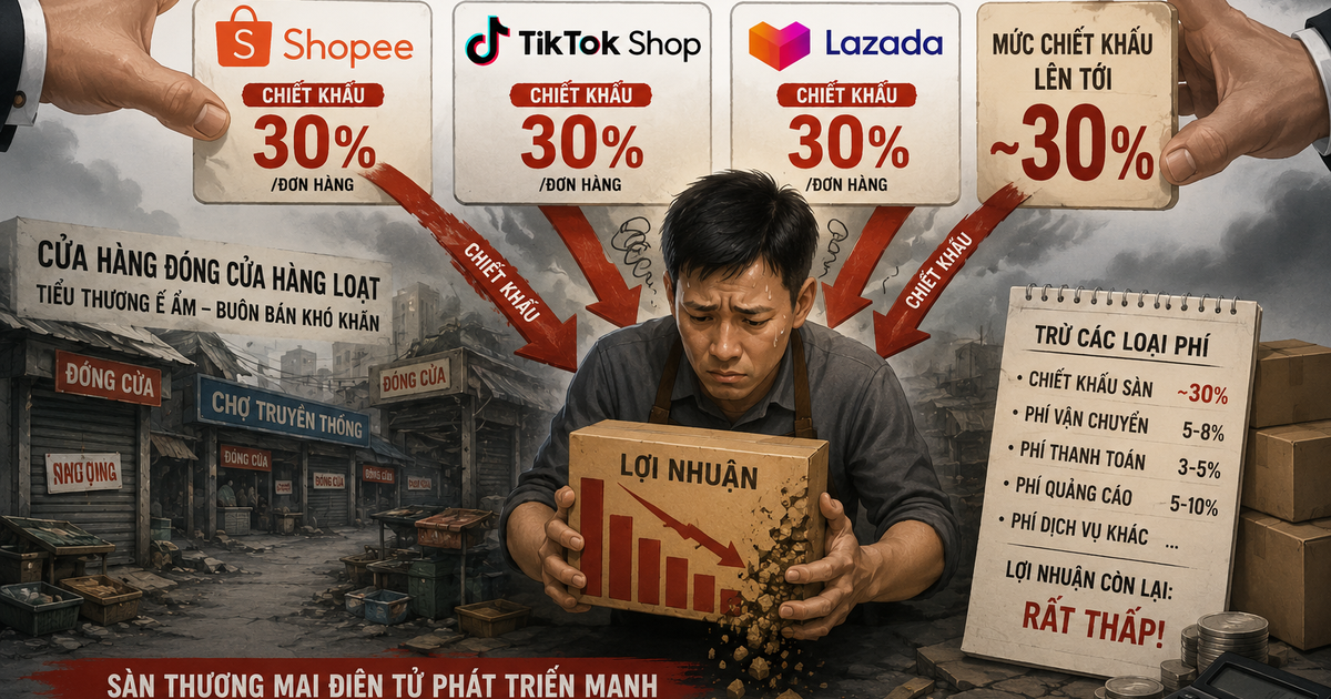 Rời mặt bằng 70 triệu/tháng để lên sàn TMĐT, chủ shop cay đắng: Bán càng nhiều càng lỗ, có người phải ‘nộp tô’ 400 triệu đồng/mùa Tết