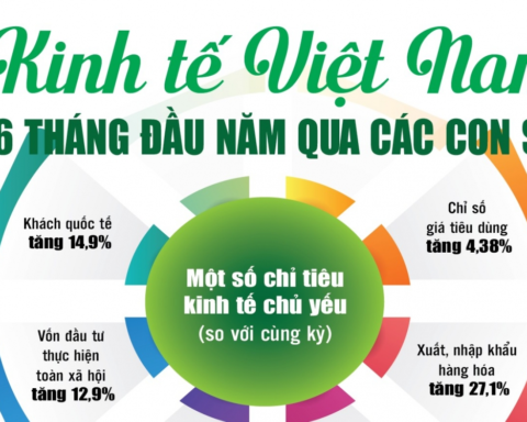 Infographics: Những điểm sáng kinh tế Việt Nam 6 tháng đầu năm qua các con số