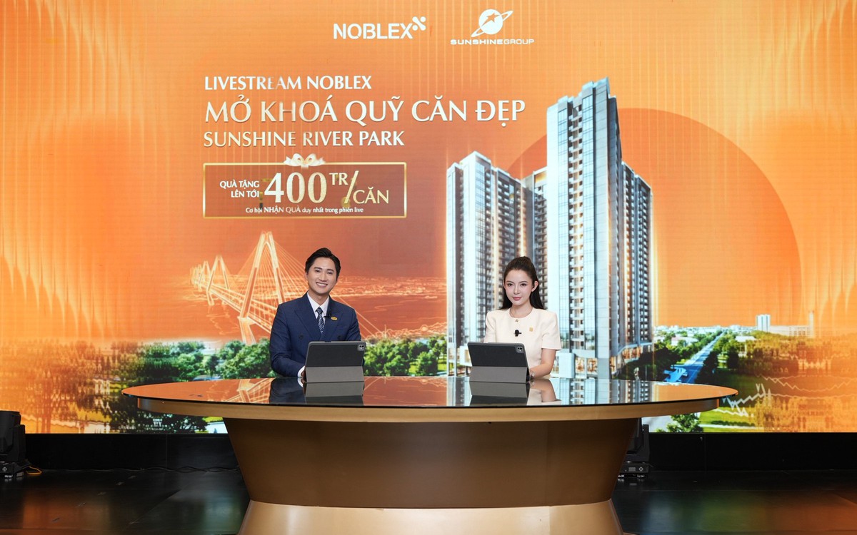 Livestream Sunshine River Park hút hơn 20.000 lượt xem: khách “chốt deal” toàn bộ giỏ hàng, nhận ưu đãi lên tới 400 triệu/căn